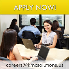Apply now at careers@kmcsolutions.us